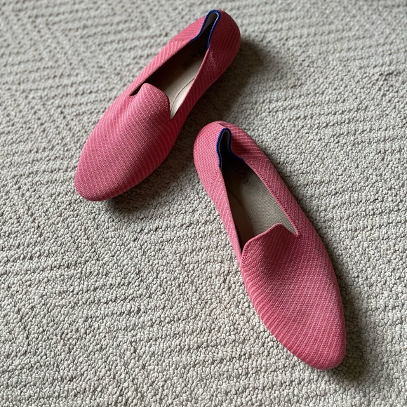 Rothy’s The Almond Loafer Ruby Grapefruit Twill - Picture 5 of 7